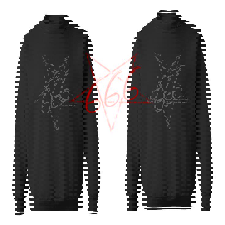 666 Pentagramma Anticristo Baphomet Satana Gotico Felpa
