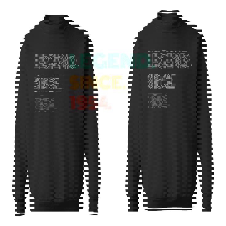 70 Years Old Legend Since 1954 70Th Birthday Sweatshirt