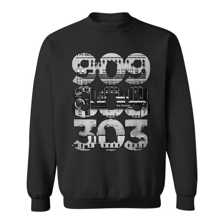 808 909 303 Techno Style Sweatshirt