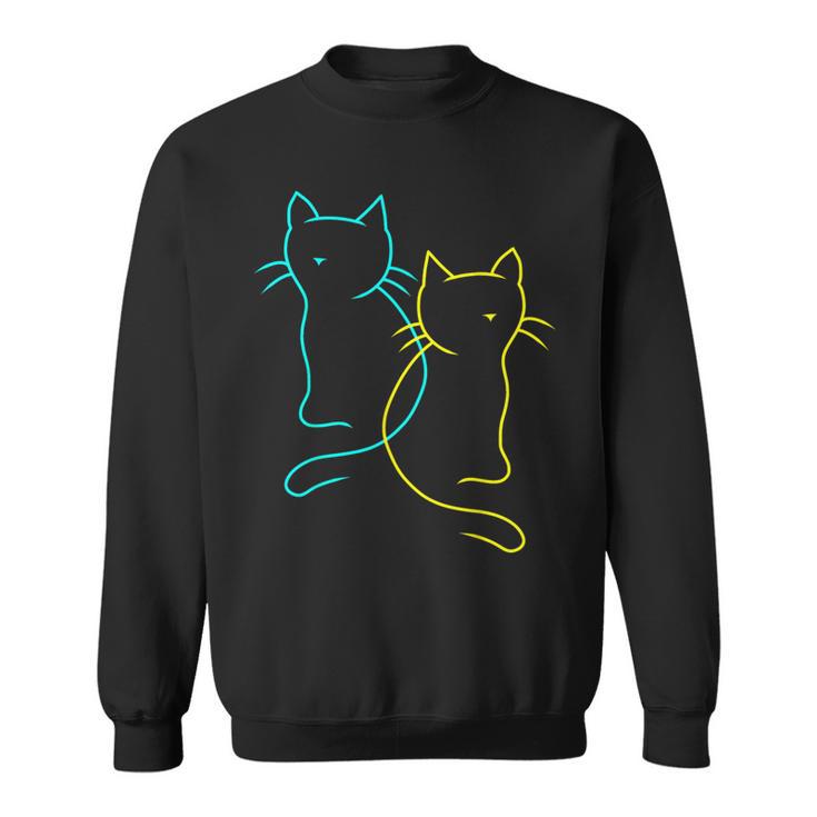 80S 90S Cats Retro Kittenintage Cat Children's Sweatshirt