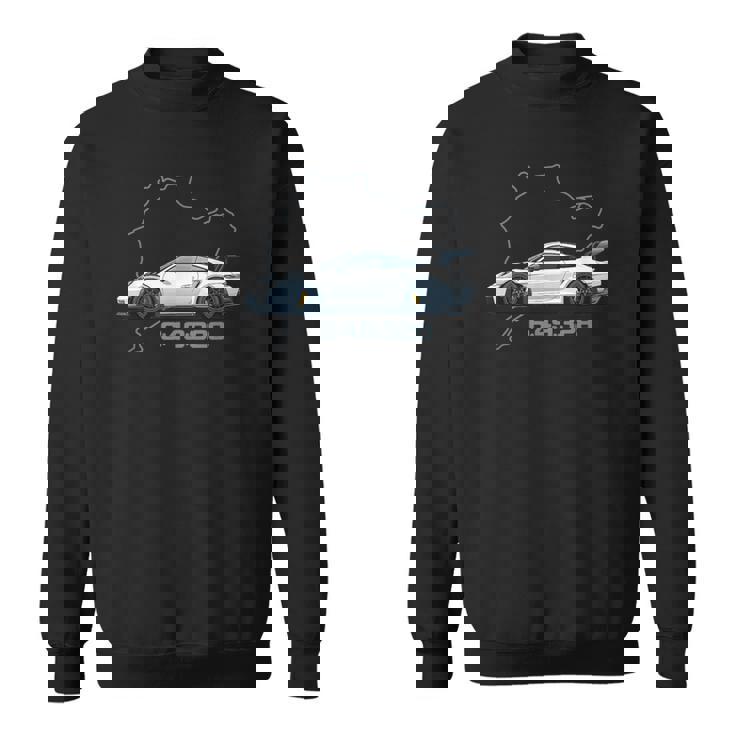 992 Gt3 Rs Silueta Clásico Coche Retrointage 911 Gt3 Rs Camisa de entrenamiento