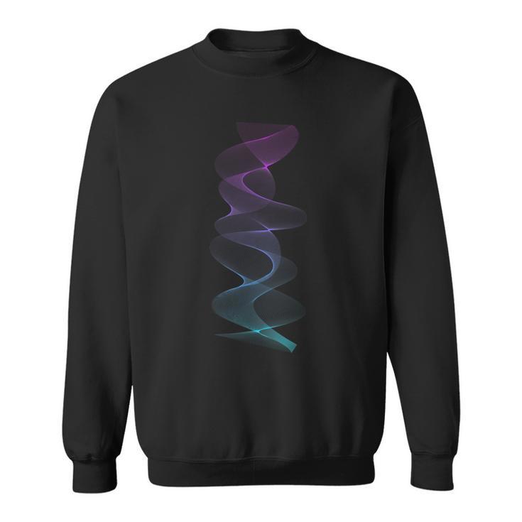 Abstraktektor Rauch Geometrie Muster Fraktal Sweatshirt