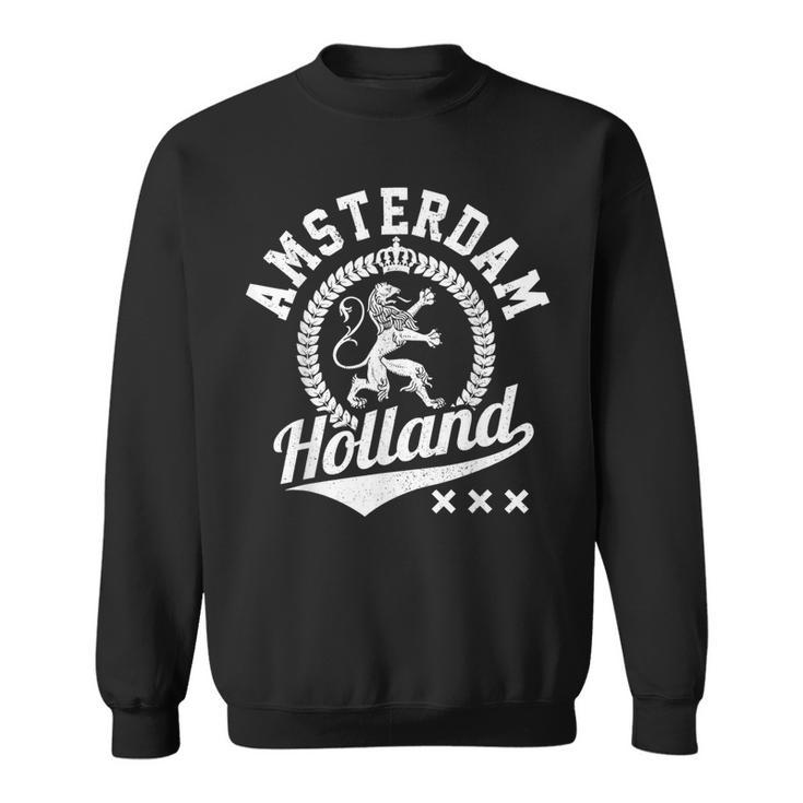 Amsterdam Holland Netherlands Crest Lion Souvenir Sweatshirt