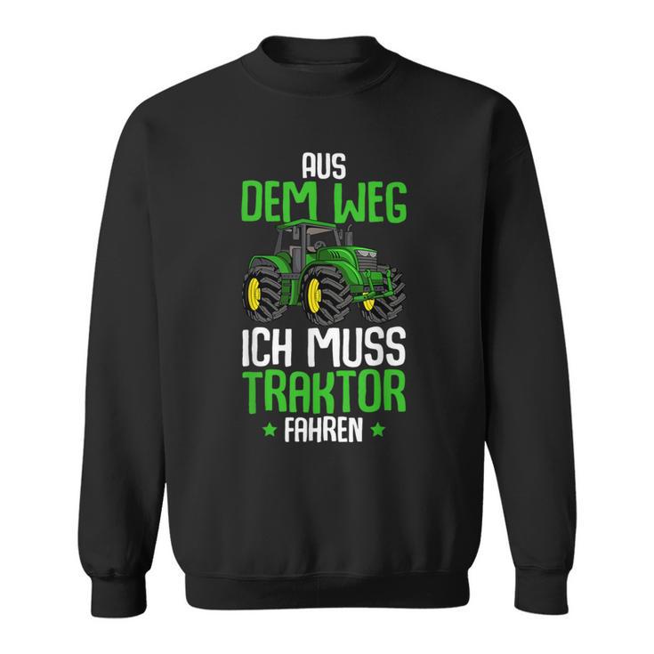 Aus Dem Weg Ich Muss Traktor Fahren Trecker Boys' S Sweatshirt