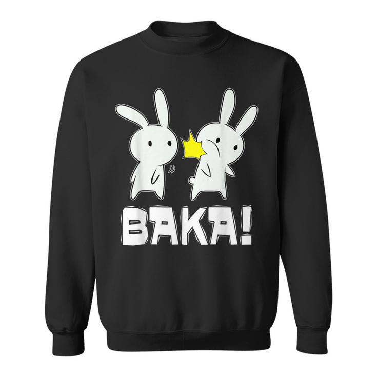 Baka Slogan Rabbit Ear-Fig For Japan Friends Sweatshirt