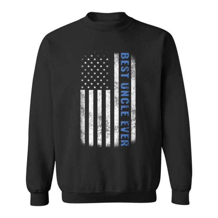 Best Uncle Ever Vintage American Flag Father's Day Sweatshirt