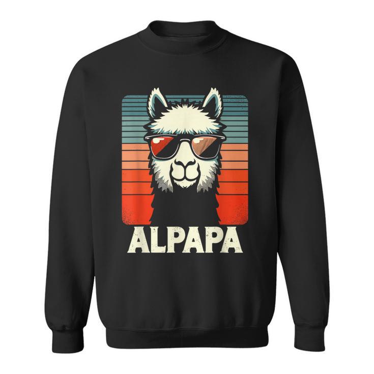 Bester Papa Alpapa Alpaka Frischgebackener Papaatertag Sweatshirt