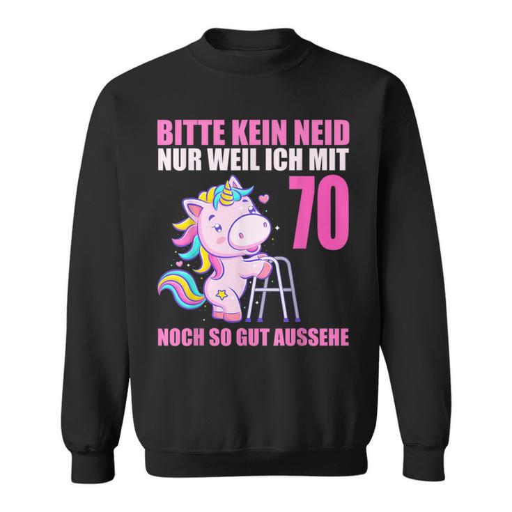 Bitte Keine Enid Gut Aussehe 70 Jahre Einhorn 70Th Birthday Sweatshirt