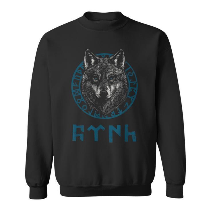 Bozkurt Wolf Ornament Göktürk Motif Turkish Style Sweatshirt