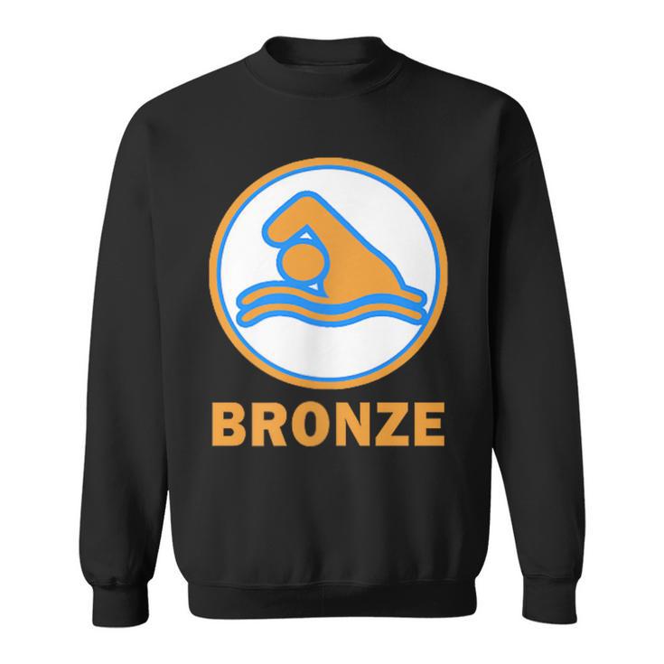 Bronze Prüfung Bestanden Swimming Badge Bronze Swimmer S Sweatshirt