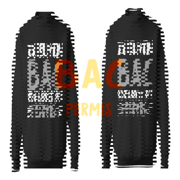 Cadeau Bac 2024 Bachelier Bachelière Baccalauréat Permis Bac Sweater e