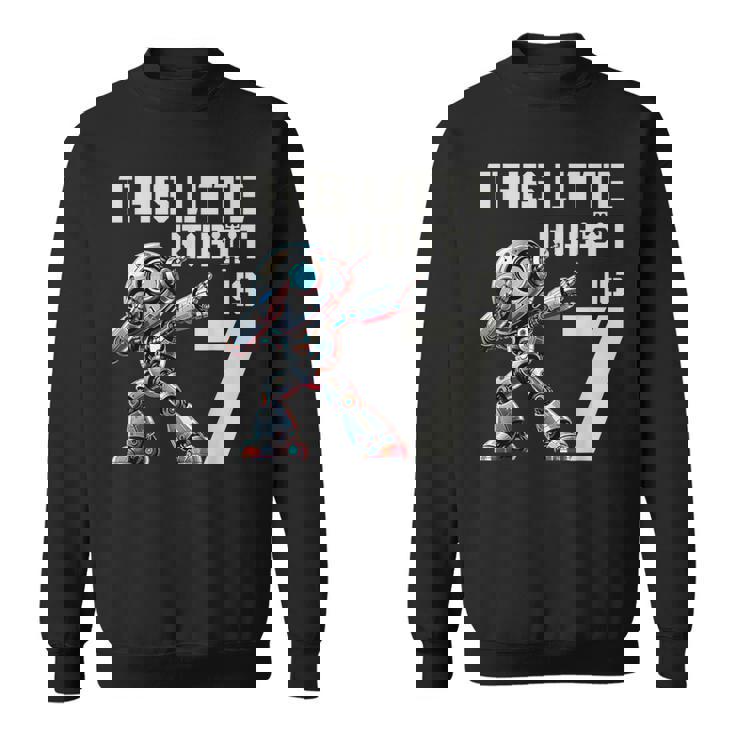 Camicia Per Bambini Per 7° Compleanno Con Robot Robot Felpa