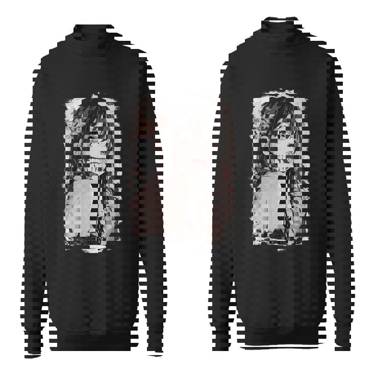 Camisa De Anime Gótica Creepy Horror Anime Manga Japonés Camisa de entrenamiento