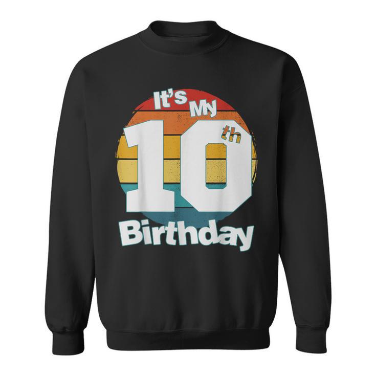 Camisa De Cumpleaños Número 10 Es Mi 10 Cumpleaños Cumpleaños 10 Años Camisa de entrenamiento