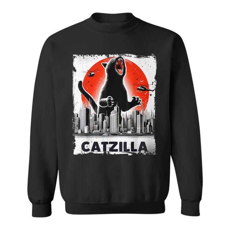 Catzilla Kitten And Cat Sweatshirt