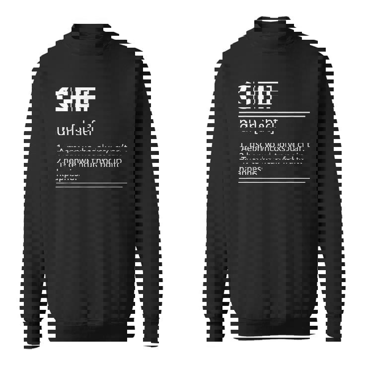 Chef Chef Definition Regalo De Chef Chef Chef Camisa de entrenamiento