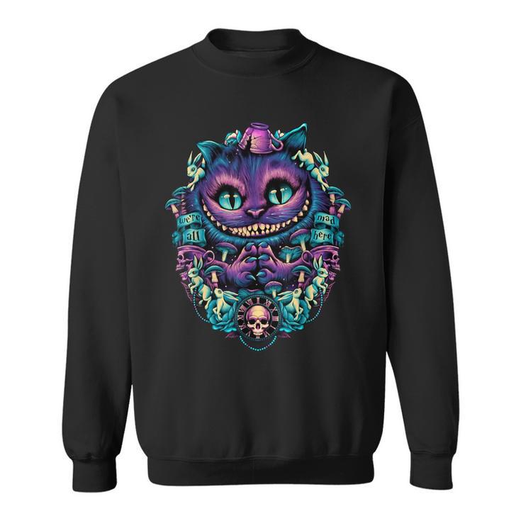 Cheshire Cat Alice In Wonderland Graphic Sweatshirt