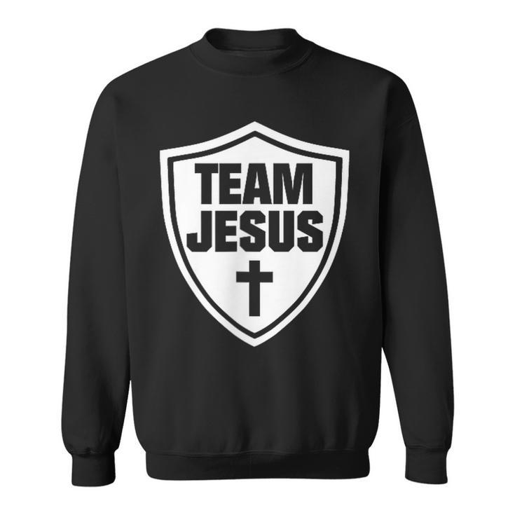 Christliches Team Jesus Mit Kreuz Sweatshirt