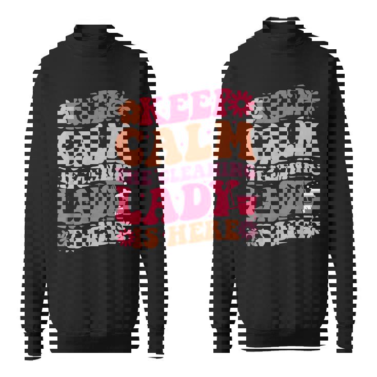 Keep Calm Clean Funny T Shirts Cleaning Lady Is Here Housekeeping