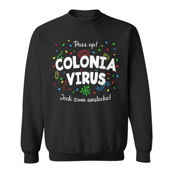 Coloniairus Carnival Outfit Cologne Kölsch Jeck Flu Sweatshirt