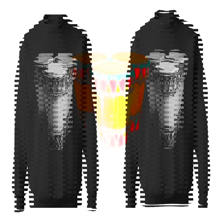 Congas Instrument De Musique Motif Illustration Congas Sweater e