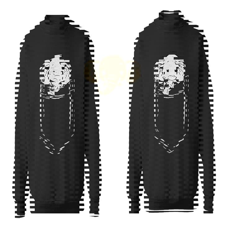 Cool Elephants Pocket Elephant In Pocket Sweatshirt