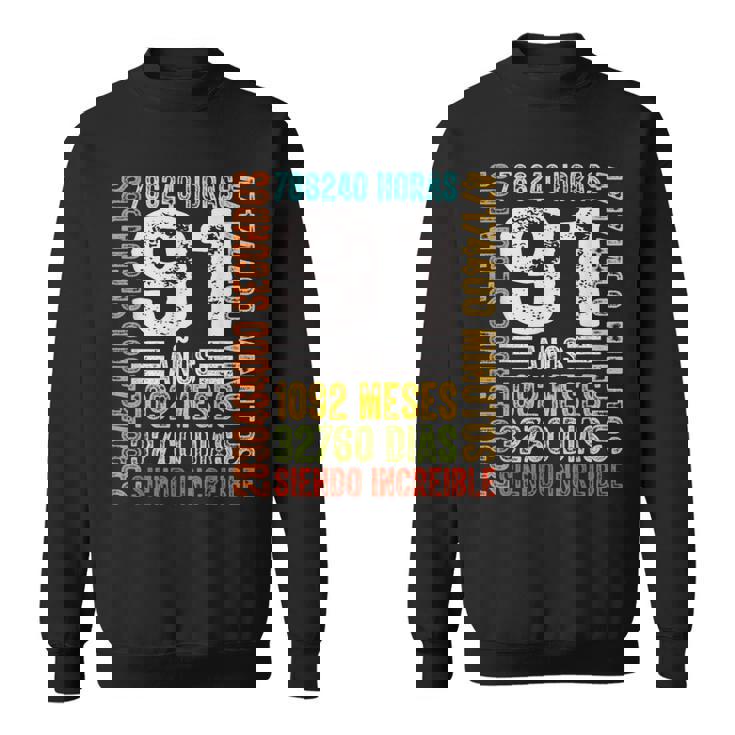 Cumpleaños Feliz 91 Años Feliz 91 Años Regalos Originales Camisa de entrenamiento