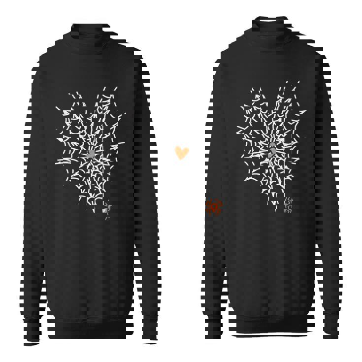 HWY×US/Big Spider Web L/S T-Shirt Halloween Giant House Spider Spider Web All Over Dark
