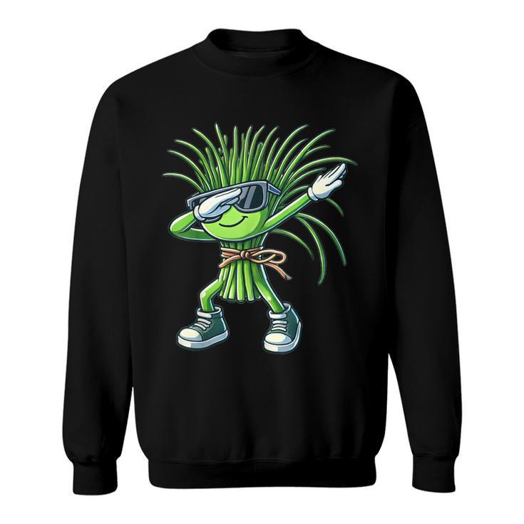 Dabbing Schnittlauch Lustiges Kräuter Schnittlauch Sweatshirt