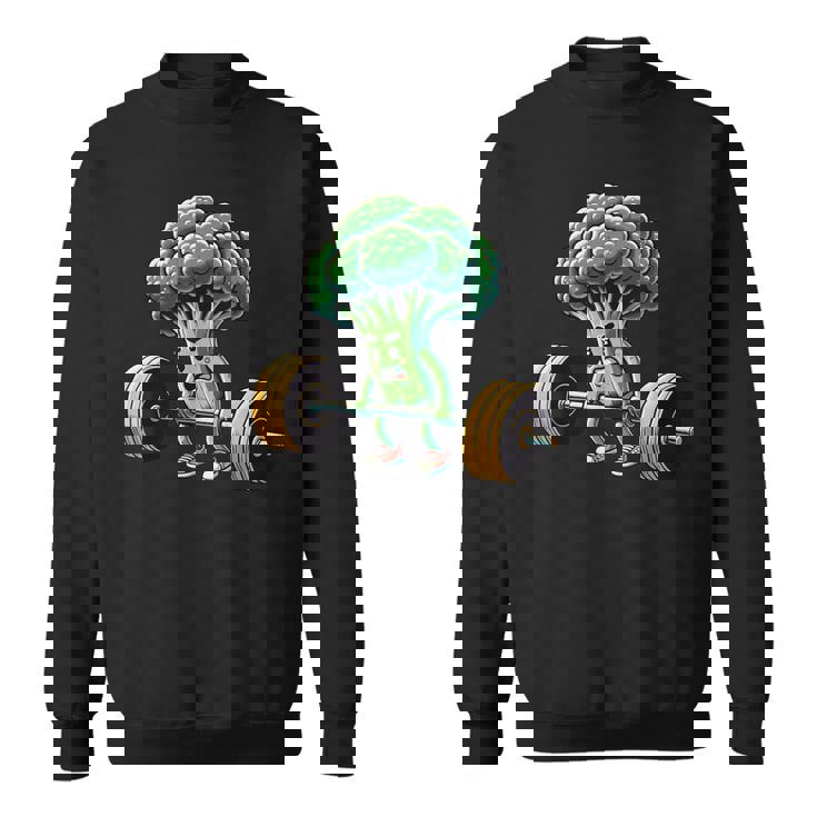 Deadlift Broccoli Gym Fitness Motivation Bodybuilding Sweatshirt