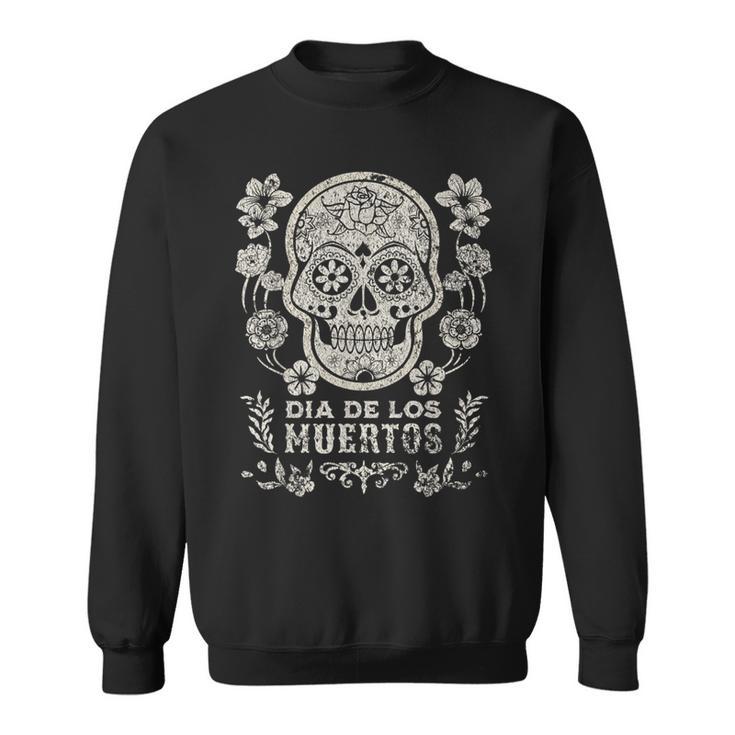 Dia De Los Muertos Mexico Sugar Skull Sweatshirt