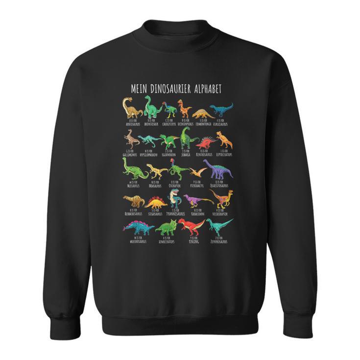 Dinosaur Types Alphabet A-Z Dino Abc T-Rex Sweatshirt