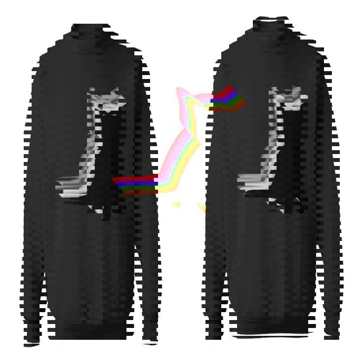Disegni Grafici Dell'illustrazione Del Gatto Nero Astratto Dell'ann Maglia A Manica Felpa