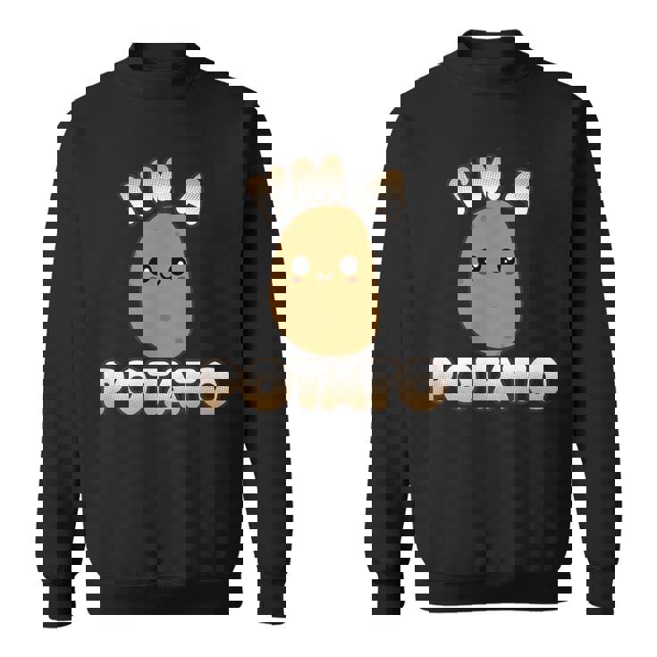 Divertente Costume Di Patata Carino Stile Kawaii Sorridente Sono Una Patata Felpa