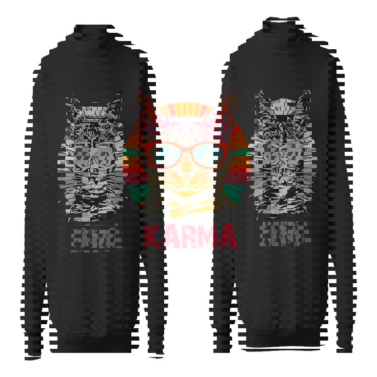 Donna Retro Karma Cat Felpa
