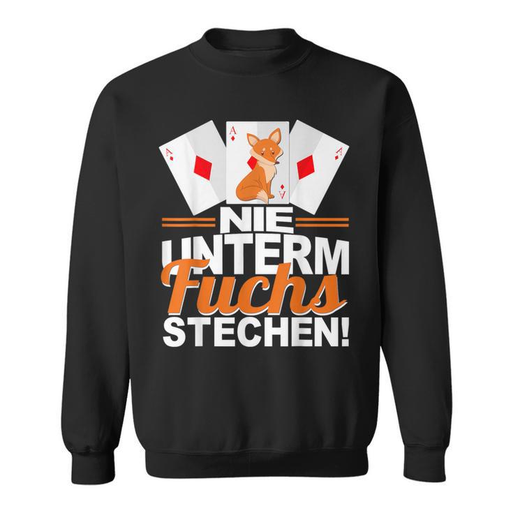 Doppelkopf Nie Unterm Fuchs Steche S Sweatshirt