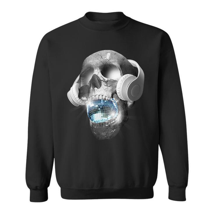 Edm Urban Dj Hip Hop Skull Streetwear Headphones Graphic Sweatshirt