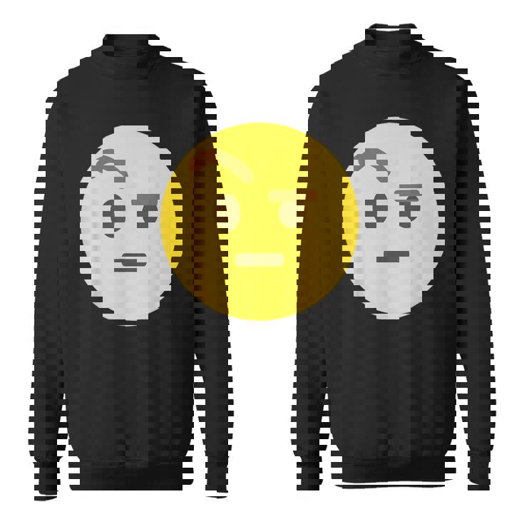 Emoticon Faccia Con Sopracciglio Alzato Espressione Facciale Emote Felpa