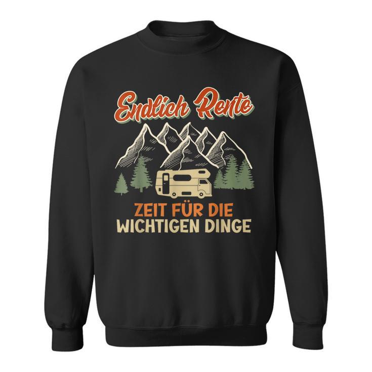 Endlich Rente Zeit Für Die Wichtigen Dinge Rentner German Sweatshirt