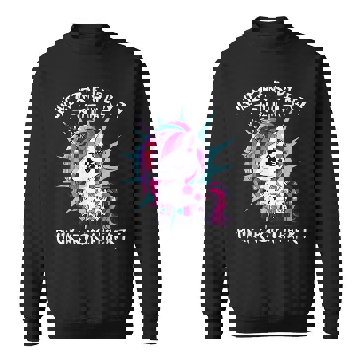 Espíritu De Unicornio Con Un Corazón Punk Rock Unicornio Punk Mágico Camisa de entrenamiento