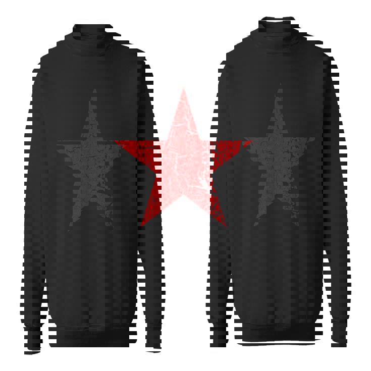 Estrella Roja Envejecida Grunge Estrella Roja De Colorintage Camisa de entrenamiento