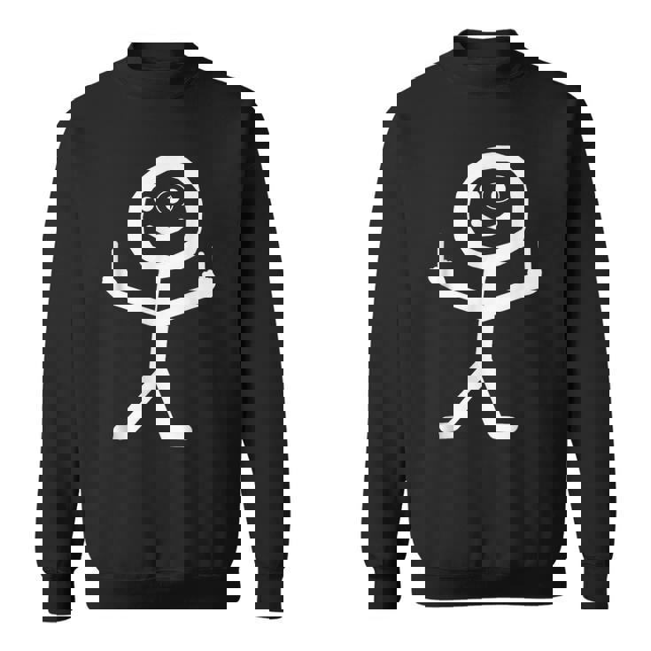 Figurine Humoristique Avec Doigt D'honneur Drôle Sweater e