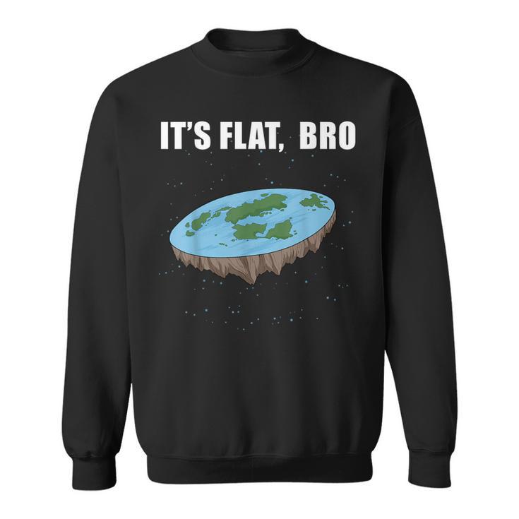 Flat Earth Die Erde Ist Flach Erde Disk Sweatshirt