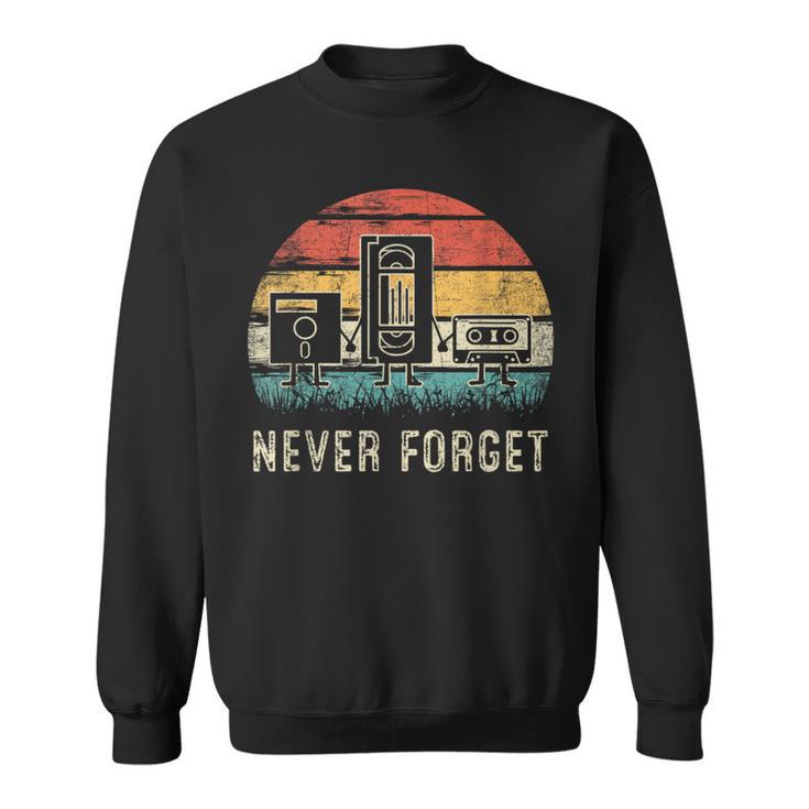 Never Forget Cassette Tape Retro 80S And 90S Sweatshirt