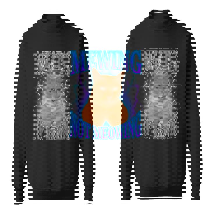 Cat Meme With Meowing Looksmax Meowing Cat Sweatshirt