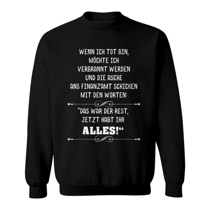 Finanzamt S Sweatshirt