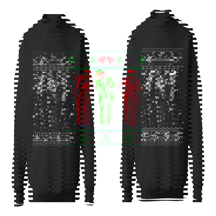 Trump Dance Elf Santa Christmas Ugly Sweater Xmas Sweatshirt