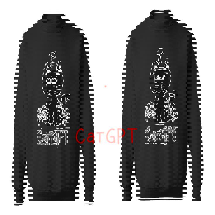 Gatto Divertente Catgpt Chatgpt Kitten Language Model Ai Felpa