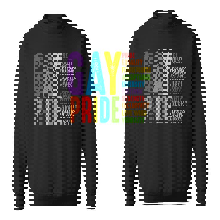 Gay Pride Equality Pride Fearless Freedom Human Rights LGBT Premium Sweatshirt