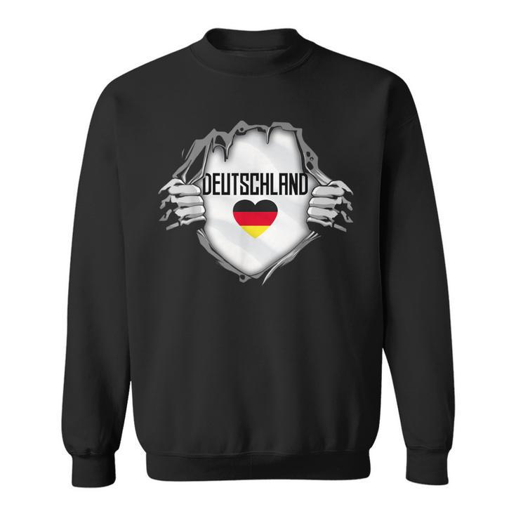 German National Flag Ich Liebe Deutschland Sweatshirt